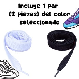 Agujetas Plana Premium Para Tenis 1par Colores Calidad 1.20m