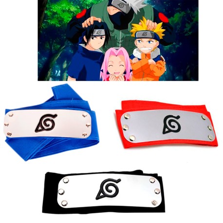 Banda De Las Aldeas De Naruto Metálica 1pz