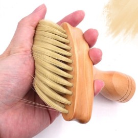 Cepillo Madera Limpieza De Cuello Barbería /peluquería 1pz