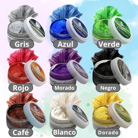 Cera Peinar Cabello Calidad Hair Wax Colores Varios Ash