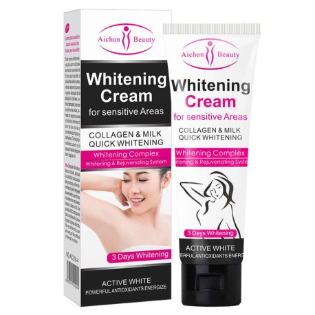 Crema Blanqueadora Con Colágeno Y Leche Aichun Beauty