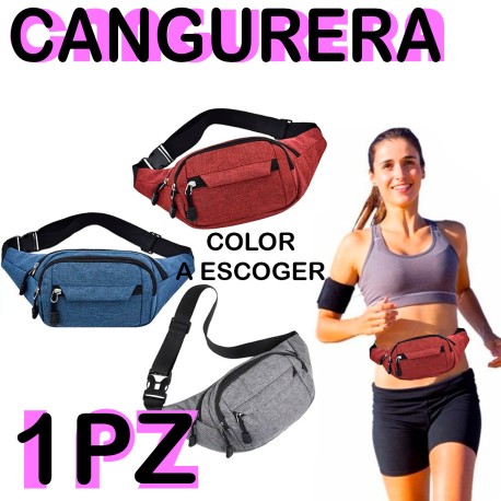 Cangurera Riñonera Premium Deportiva Y De Viaje Colores