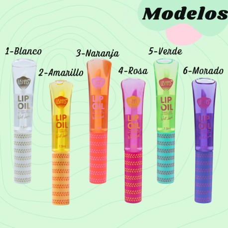 Labial Lip Oil Gloss Brillo Liquido Aroma Frutal Dulce